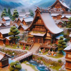 Original Miniature of Konoha Village - 