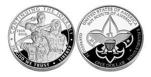 Boy Scouts of America 100th Anniversary commemorative Silver Dollar - 