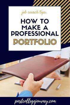 How to make a portfolio - 