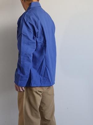 USKEES　#3001 buttoned overshirt - ultra blue - 