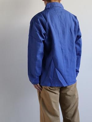 USKEES　#3001 buttoned overshirt - ultra blue - 