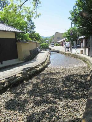 京都の風に吹かれて　　社家町を流れる明神川 - 