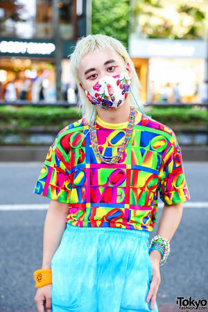 loud printed suits or shirts in japan - 