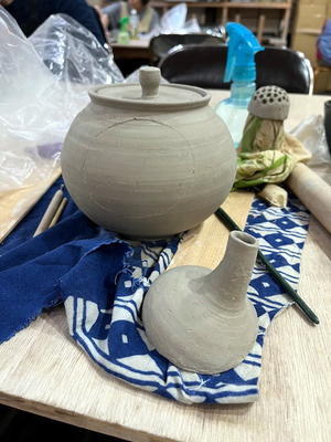 今日の陶芸教室 2024.5.12 土瓶を創る - 