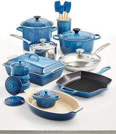 Blue kitchen utensils - 