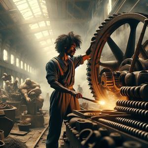 Son Goku works at a Steel Plant - 