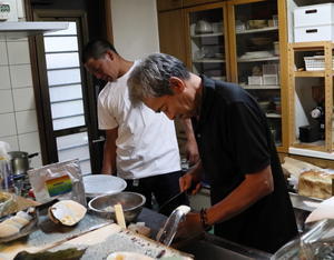 篠島海の幸と山菜コラボ蕎麦会 - 