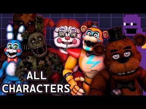 Main Characters in FNAF Game - 