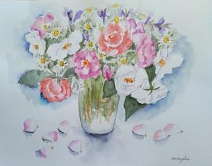 初夏の香り - 水彩画Misako花のパレット