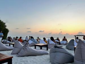  Maldives 2024　Dhigali ディガリ　その32　夕焼け - パウダーブルーな日々