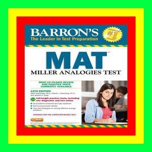 PDF DOWNLOAD MAT Miller Analogies Test (Barron's Test Prep) Read #book @ePub by Karin Sternberg - 