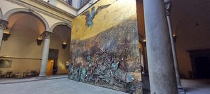 中庭の絵とフィレンツェの雨 - フィレンツェdiary 2