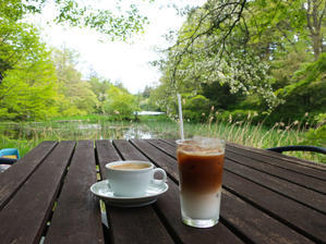 R's Pond Cafe ＊ 新緑の雲場池で飲むコーヒー♪ - ぴきょログ～軽井沢でぐーたら生活～