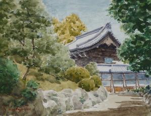 神戸相楽園を透明水彩で描こう　　　　兵庫 - 日本の素晴らしさをアートで伝える