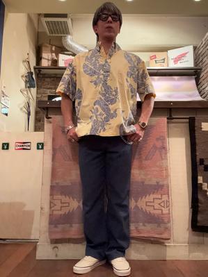1980s " reyn spooner -MADE IN HAWAII U.S.A- " VINTAGE PULL-OVER S/S B.D HAWAIIAN SHIRTS .. - CAL DEAN -vintage clothing-