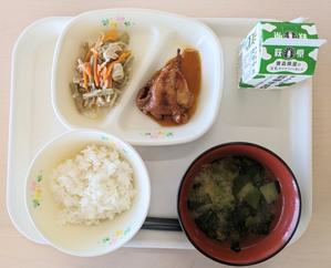５月２３日　鶏肉の照り焼き - 笑顔輝く 六郷小学校ブログ