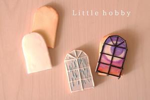 窓のフェイクアイシングクッキー～粘土でフェイクスイーツ - Little hobby