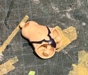 美少女プラモ魔改造 コトブキヤ アルカナディア ヴェルルッタ作業開始 まずは割れ目から。 - 美少女プラモ魔改造・今日もワレメ彫ってます。