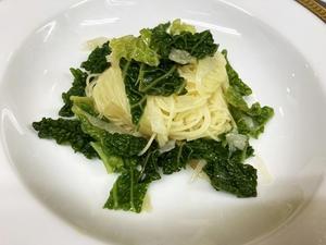 縮緬キャベツのパスタ(pasta con cavolo verza) - IL LEONE 千林大宮駅近くのシェフソムリエのブログ