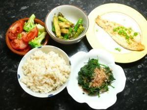 野菜いっぱいの夕食 - Tarafukutei