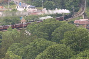 新緑の駅を過ぎる白煙　- 2024年春・秩父鉄道 - - ねこの撮った汽車