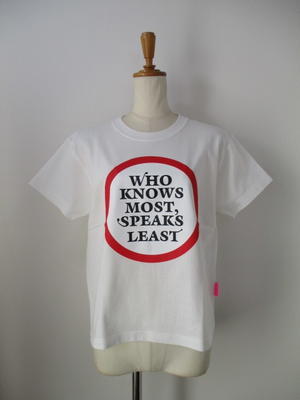 トーマスマグパイ  THOMAS MAGPIE  WHO KNOWS MOST, SPEAKS LEAST mini Tシャツ - 