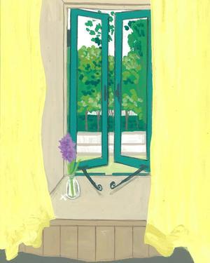 ヒアシンスの花 - たなかきょおこ-旅する絵描きの絵日記/Kyoko Tanaka Illustrated Diary