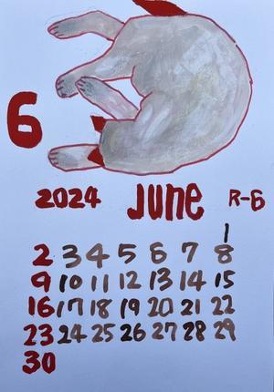 6月のカレンダー - 糸巻きパレットガーデン