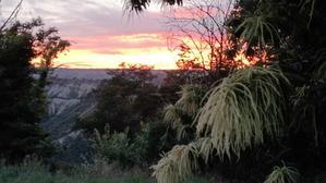 Via dei Tusci １日目 峡谷の夕焼けと栗の花 - イタリア写真草子