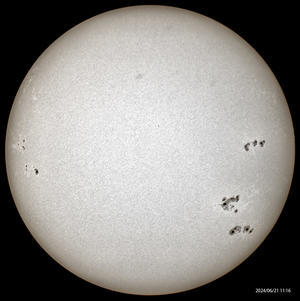 ６月21日の太陽 - お手軽天体写真