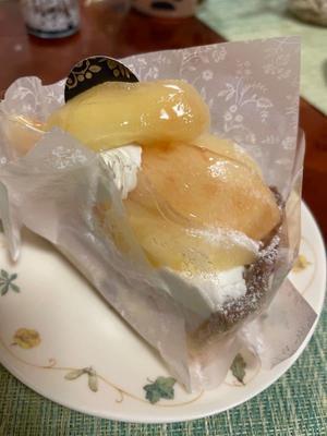 白桃のベイクドチーズタルト - 