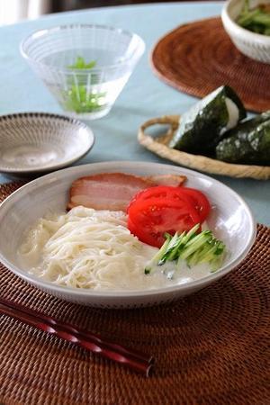 大原千鶴さんのレシピ　夏の麺料理　豆乳素麺 - 暮らしを紡ぐ2