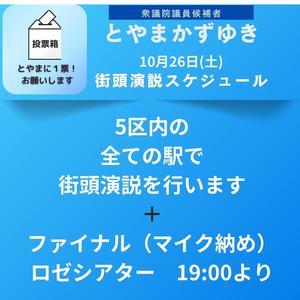 選挙戦最終日　静岡５区　とやまかずゆき　最後の戦い　　 - tommy先生の「世相を斬る」