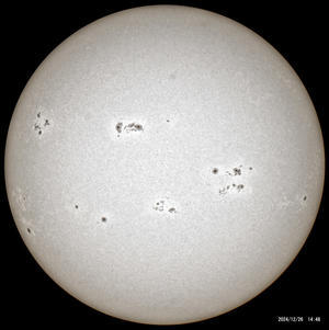 12月26日の太陽 - お手軽天体写真