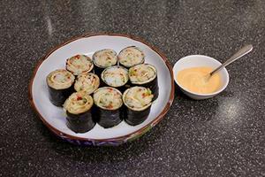 野沢菜のロールいなりキンパ - キムチ屋修行の道
