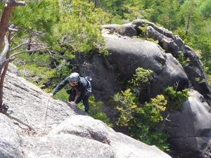 奥秩父　小川山　【八幡沢左岸スラブ　春のもどり雪】　2023夏　　　　　Rock Climbing in Mount Ogawa,  Chichibu-Tama-Kai NP - やっぱり自然が好き