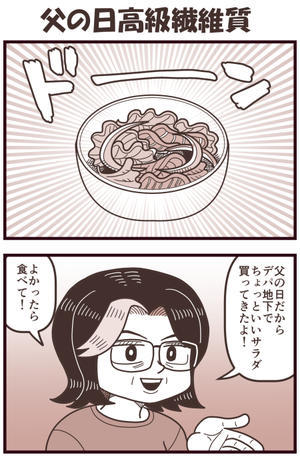 父の日高級繊維質 - 戯画漫録