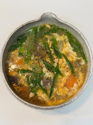 テールスープといただきもの夕食 - sobu 2