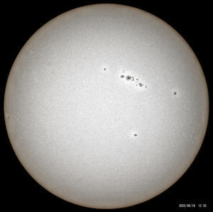 6月18日の太陽 - お手軽天体写真