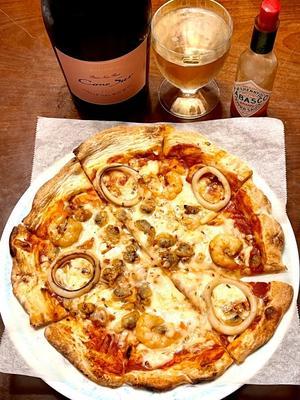 ガストの「シーフードピザ」は侮れない。 - よく飲むオバチャン☆本日のメニュー