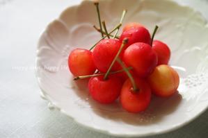 今年も山形から届いた真っ赤なさくらんぼ - Happy days , happy life