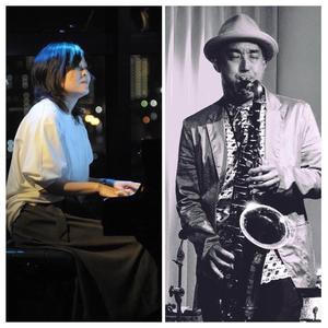 8月23日(土)13:30ｽﾀｰﾄ お昼のジャズライブ　藤井政美(sax) 鳥岡香里(pf) - Comin Live Schedule