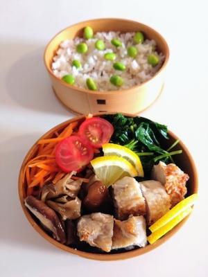 2025/07/07チキンソテー弁当 - お弁当と春の空