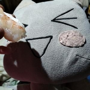 トロがエビの寿司を食べる - ピンキージャンク