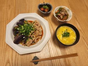 家ごはん：冷しゃぶとなすのピリ辛あえ - Baby Good Night