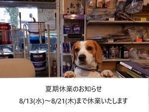 夏期休業のお知らせ。と重要事項説明 - モーターヘッド　サイクルショップ