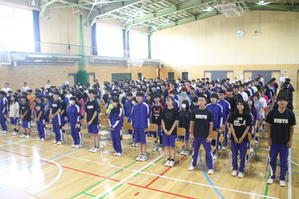 夏季休業前集会 - 中標津町立広陵中学校
