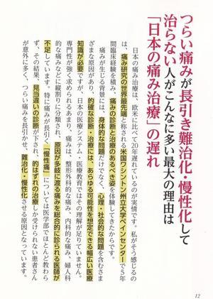 日本の痛み治療の遅れ - 心療整形外科