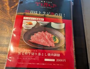 ２９日の肉の日に焼肉トラジ＠天神店でランチ♪ - 福岡主婦の旅。食。生活。
