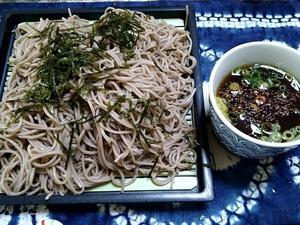 8/5　ざるそば、朝採れとうもろこし - 無駄遣いな日々